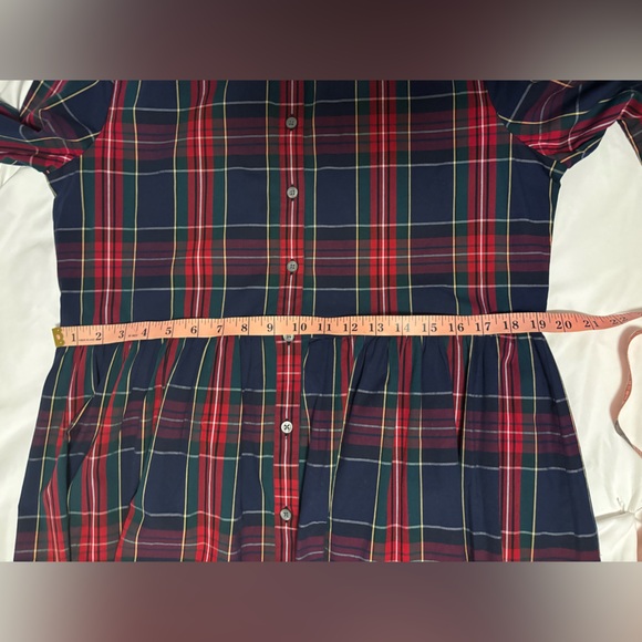 J. Crew Multicolor Plaid Shirt Dress - Picture 6 of 9